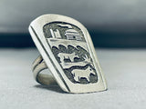 Rare Authentic Vintage Native American Navajo Thomas Singer Sterling Silver Ring-Nativo Arts