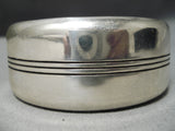 Magnificent Vintage Navajo Sterling Silver Bracelet Native American-Nativo Arts