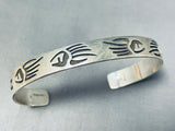 Wonderful Vintage Native American Hopi Sterling Silver Bracelet-Nativo Arts