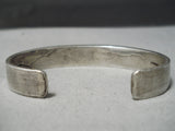 Thick Heavy Vintage Native American Navajo Squared Green Turquoise Sterling Silver Bracelet-Nativo Arts