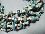 Amazing Rye Whitegoat Native American Navajo Green Turquoise Necklace-Nativo Arts