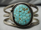 Quality Vintage Native American Navajo Royston Turquoise Sterling Silver Bracelet Old-Nativo Arts