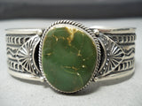 Important Sunny Reeves Native American Navajo Damale Turquoise Sterling Silver Bracelet-Nativo Arts