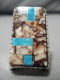 Incredible Turquoise Wildhorse Sterling Silver Native American Ring-Nativo Arts