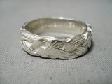 Authentic Ben Nighthorse Campbell Sterling Silver Native American Ring-Nativo Arts