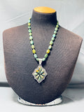One Of The Best Vintage Native American Navajo Royston Turquoise Sterling Silver Necklace-Nativo Arts