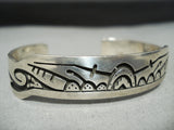 Important Howey Dennis Native American Hopi Sterling Silver Bracelet-Nativo Arts