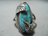 Kay Rogers Navajo Turquoise Sterling Silver Ring Native American-Nativo Arts