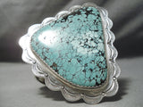 Native American Biggest Best Santo Domingo Jimmy Calabaza Turquoise Sterling Silver Bracelet-Nativo Arts