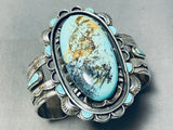 One Of The Most Unique Vintage Native American Navajo Turquoise Sterling Silver Bracelet-Nativo Arts
