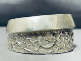 Heavy 161 Gram Vintage Native American Navajo Sterling Silver Bracelet-Nativo Arts