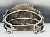 Huge Older Vintage Native American Navajo Turquoise Sterling Silver Bracelet Cuff Old-Nativo Arts