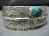 Exquisite Vintage Native American Navajo Royston Turquoise Sterling Silver Bracelet Old-Nativo Arts