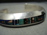 Very Important Vintage Native American Navajo Jim Harrison Turquoise Sterling Silver Bracelet-Nativo Arts