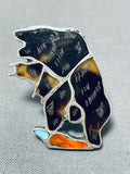 Roaringbear Vintage Native American Zuni Turquoise Sterling Silver Ring-Nativo Arts