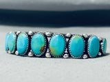 Alvin Boy Vintage Native American Navajo Royston Turquoise Sterling Silver Bracelet Signed-Nativo Arts