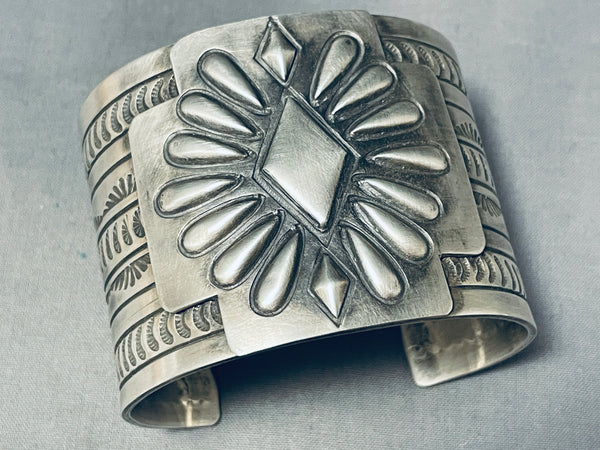 137 Grams Concho Shield Native American Navajo Sterling Silver