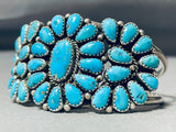 Jake Trujillo Vintage Native American Navajo Turquoise Sterling Silver Bracelet Cuff-Nativo Arts