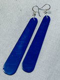 Rare Lapis Slab Native American Sterling Silver Earrings!-Nativo Arts