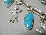 Fascinating Vintage Native American Navajo Royston Turquoise Sterling Silver Necklace-Nativo Arts