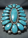Very Important Alice Quam Vintage Native American Zuni Turquoise Sterling Silver Ring-Nativo Arts