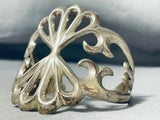 Exceptional Native American Navajo Sterling Silver Bracelet Signed F.l. Begay-Nativo Arts