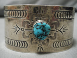 Incredible Julia Etsitty Vintage Native American Navajo Turquoise Sterling Silver Bracelet-Nativo Arts