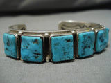 Amazing Vintage Native American Navajo Turquoise Sterling Silver Bracelet-Nativo Arts