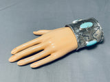 Powerful Thunderbirds Native American Turquoise Sterling Silver Bracelet-Nativo Arts