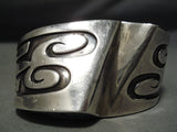 One Of Best Vintage Native American Navajo Turquoise Sterling Silver Bracelet Old-Nativo Arts