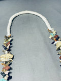 Eye-catching Vintage Native American Zuni Turquoise Multi-stone Fetish Necklace-Nativo Arts