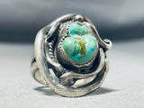 Outstanding Vintage Native American Navajo Royston Turquoise Sterling Silver Ring-Nativo Arts