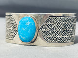 Family Of Teepees Vintage Native American Navajo Turquoise Sterling Silver Bracelet-Nativo Arts