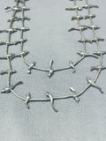 Enchanting Vintage Native American Zuni Sterling Silver Bird Fetish Necklace-Nativo Arts