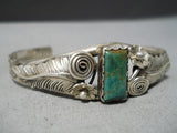 Incredible Vintage Native American Navajo Royston Turquoise Sterling Silver Bracelet-Nativo Arts