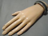 Exquisite Vintage Navajo Sterling Silver Native American Bracelet-Nativo Arts