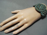 Spectacular Vintage Native American Navajo Royston Turquoise Sterling Silver Bracelet Old-Nativo Arts