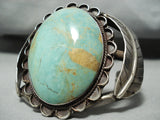 One Of Biggest Best Vintage Native American Navajo Royston Turquoise Sterling Silver Bracelet-Nativo Arts