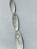 Native American Important Al Platero Thick Silver Sterling Inlay Turquoise Vintage Necklace-Nativo Arts