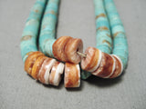One Of The Best Vintage Native American Navajo Jacla Royston Turquoise Pendant Old-Nativo Arts