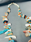 Native American One Of The Most Incredible Vintage Santo Domingo Turquoise Jacla Necklace-Nativo Arts