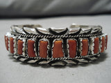 Tremendous Vintage Native American Navajo Emma Spencer Sterling Silver Bracelet Cuff-Nativo Arts