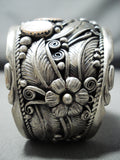Best Vintage Native American Navajo Pink Shell Leaf Sterling Silver Bracelet-Nativo Arts