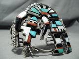 Museum One Of Finest Vintage Native American Zuni Turquoise Sterling Silver Bracelet-Nativo Arts