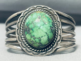 Important Vintage Native American Navajo Damale Turquoise Sterling Silver Bracelet-Nativo Arts