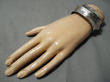 Important Vintage Navajo Running Water Sterling Silver Native American Bracelet-Nativo Arts