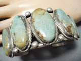 Les Nez Vintage Native American Navajo Royston Turquoise Sterling Silver Bracelet-Nativo Arts