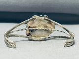 One Of The Most Vivid Royston Turquoise Vintage Native American Navajo Sterling Silver Bracelet-Nativo Arts