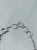 Excellent Vintage Native American Navajo Turquoise Sterling Silver Link Bracelet-Nativo Arts