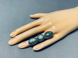 Mongo Vintage Native American Navajo Turquoise Sterling Silver Ring-Nativo Arts